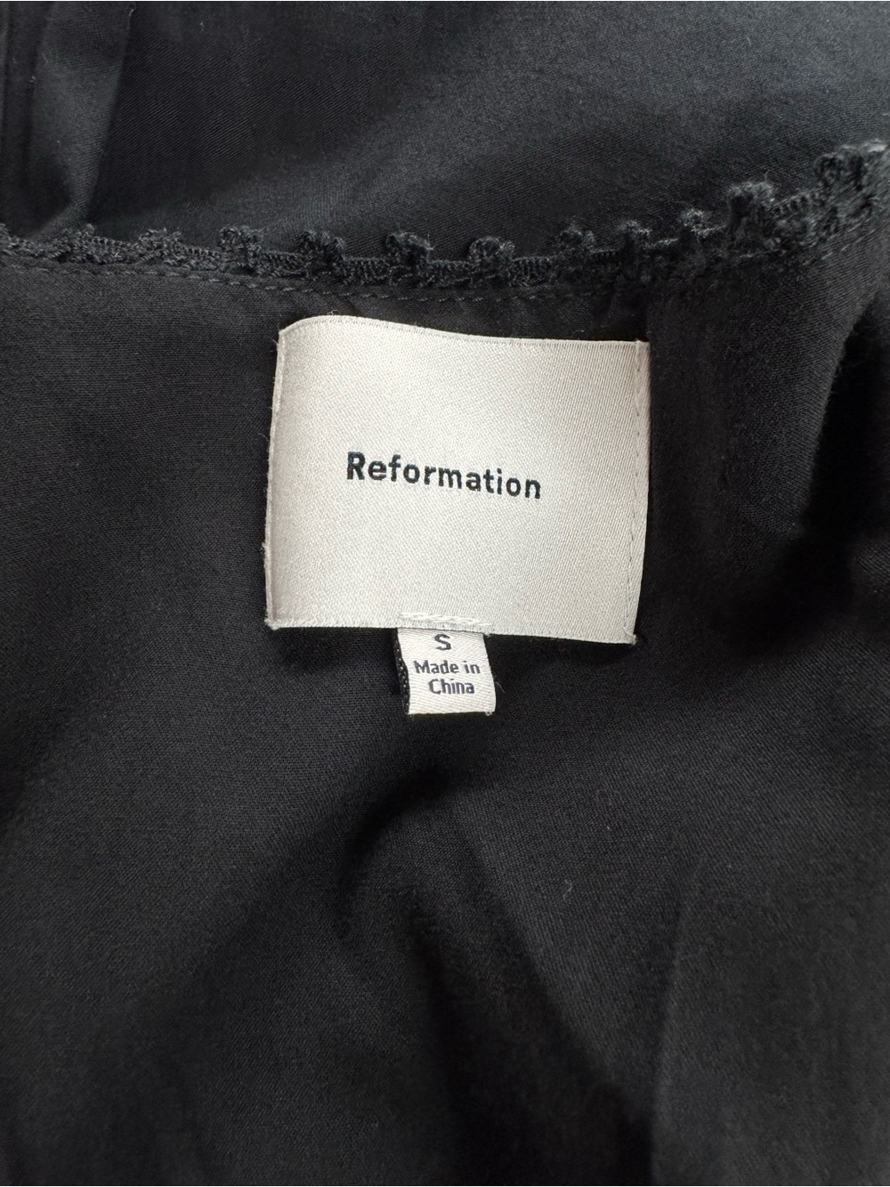 REFORMATION Miara Dress Black S - Picture 7 of 8